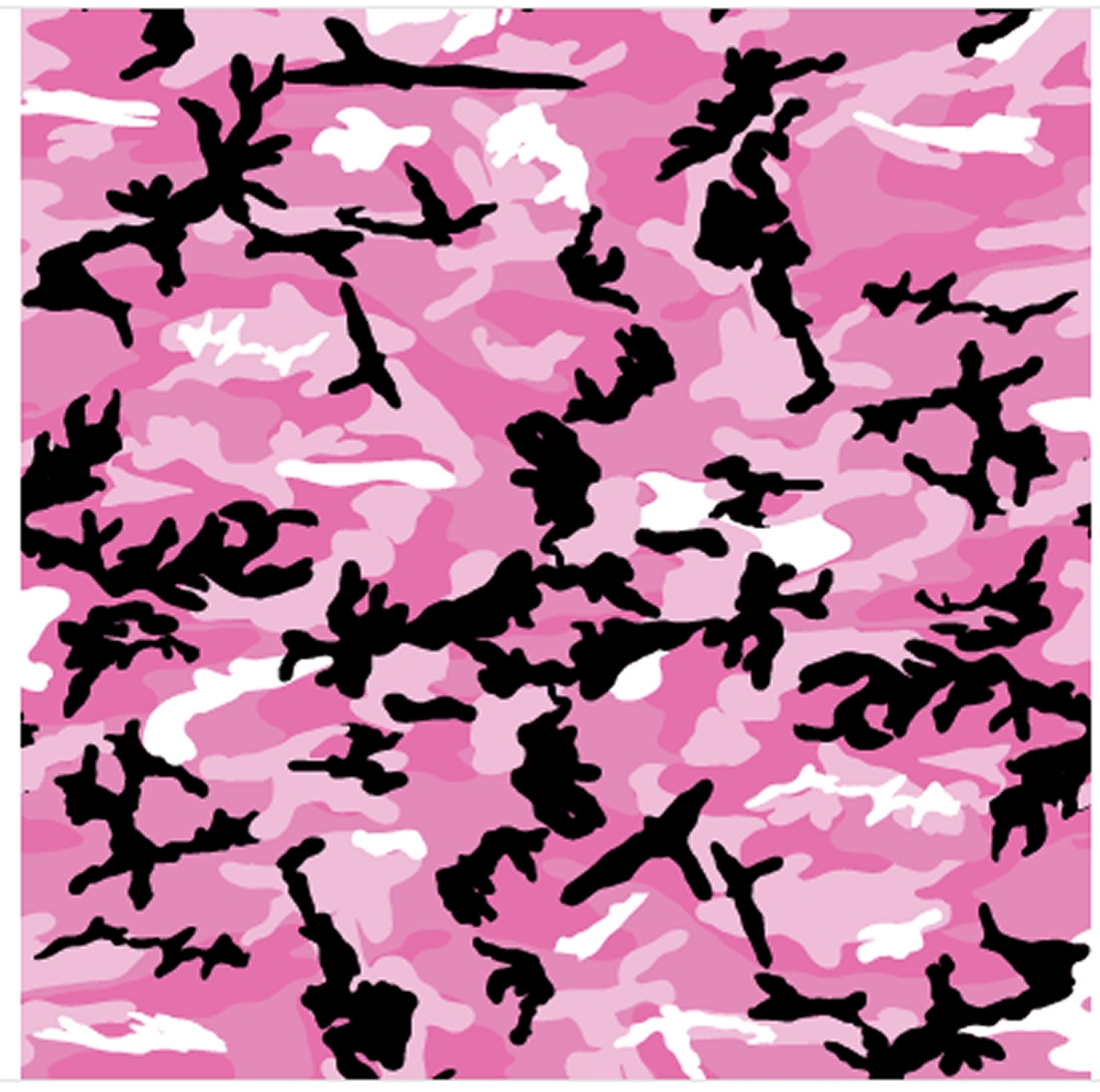 thumbnail image 2 of Trade Winds 22x22 Redneck Pink Camo Cotton Bandana – Unisex, Multicolor, Made In China 2 of 3