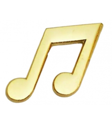 Gold Musical Note Metal Enamel Lapel Pin Badge Brooch