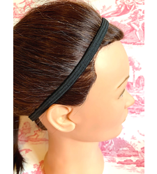 Black Elasticated Sport Headband