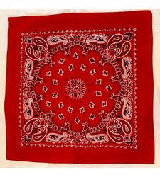 Extra Large Dark Red Black White Western Paisley bandana scarf