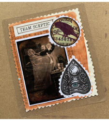 Handmade Bookmark Team Sceptic Ouija Raven