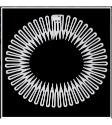 White Flexi Comb Hairband Non Slip Stretch Zigzag Headband