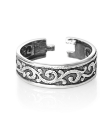 Silver Toe Ring Celtic Vines