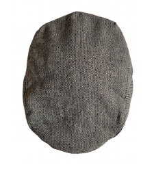 Mens Flat Cap Hat Tweed Wool Blend 57-58cm M to L Grey