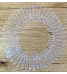 Clear Flexi Comb Hairband Non Slip Stretch Zigzag Headband