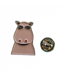 George from Rainbow Pink Metal Enamel Pin Badge
