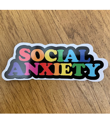 Social Anxiety Sticker
