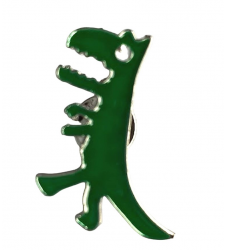 Green Dinosaur Metal Enamel Lapel Pin Badge Brooch