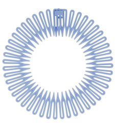 Blue Flexi Comb Hairband Non Slip Stretch Zigzag Headband