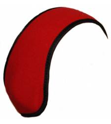 Red Black Fleece Headband Adjustable