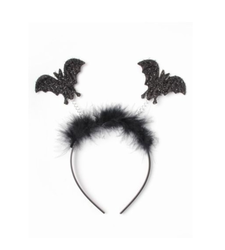 Black Bat Headband Deeley Boppers Alice Band Halloween
