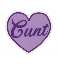 Cunt Purple Heart Sticker