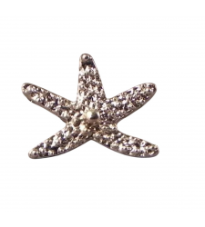 Silver Starfish Pin Badge Fancy Gift
