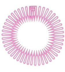 Stretch Zigzag Headband Flexi Comb Hairband Non Slip Pink