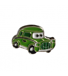 Green Cartoon Car Metal Enamel Lapel Pin Badge Brooch