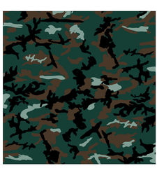 Extra Large Green Camouflage Bandana Scarf 100% Cotton