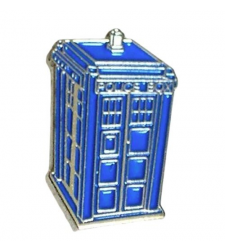 Dr Who Police Box TARDIS Metal Enamel Lapel Pin Badge Brooch