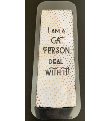 I am a Cat Person Deal with it Handmade Bookmark Reader Gift