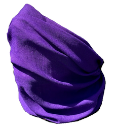 Neck Tube Snood Scarf Face Cover Plain Purple
