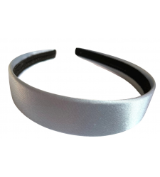 Ice Blue Satin Alice Band Headband Wide 1 inch