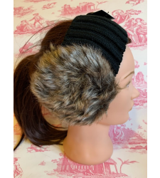 Faux Fur Ear Muff Headband Sable