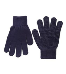 Black non slip Grip Gloves Black One Size Adults Gripper Unisex