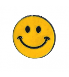 Classic Smile Face Metal Enamel Lapel Pin Badge Brooch