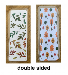 Autumn falling Leaves Autumn Trees Handmade Bookmark