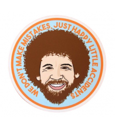 Bob Ross Joy of Painting Happy Little Accidents Vinyl Sticker