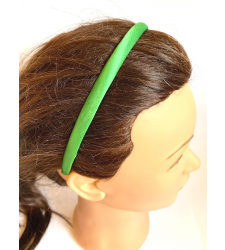 Slim Satin Alice Headband Apple Green