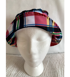 Childrens Checked Sun Hat Age 7 to 10 Years Unisex Cotton Sunhat