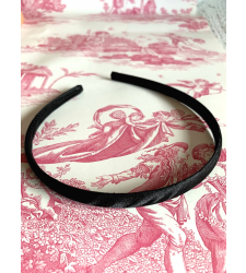 Slim Satin Alice Headband Black