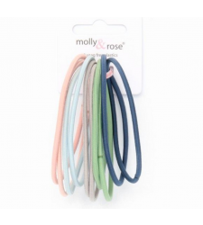 Snag Free Large Elastics Light Pastel Set of 10