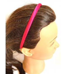 Slim Satin Alice Headband Hot Pink