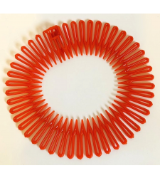 Red Flexi Comb Hairband Non Slip Stretch Zigzag Headband