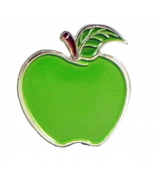 Green Apple Metal Enamel Pin Badge