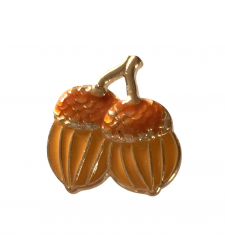 Autumn Acorns Enamel Pin Badge Harvest Thanksgiving Gift