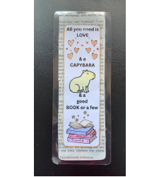 All you need is Love Capybara Book Handmade Bookmark