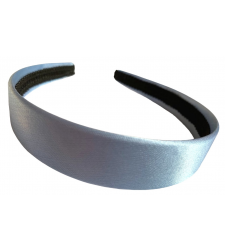 Sky Blue Satin Alice Band Headband Wide 1 inch