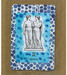 Gemini Zodiac Bookmark Handmade Greek Statue Mosaic Reader Gift