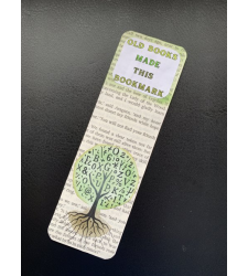 Old Books made this Handmade Bookmark Trees and Text