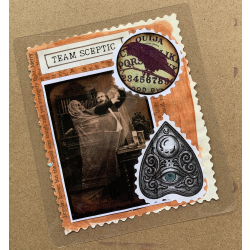 Handmade Bookmark Team Sceptic Ouija Raven