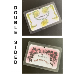 Red Yellow Good Belly Day Bad Belly Day IBS Flashcard Bookmark n